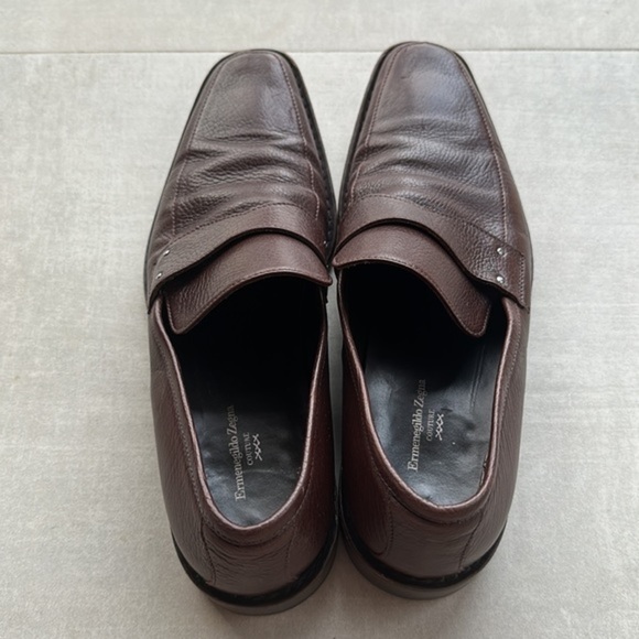 Ermenegildo Zegna Couture XXX Men’s Leather Loafers - 8 - Picture 3 of 5